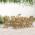 vidaXL Gartenstühle 6 Stk. Klappbar 54,5x61,5x86,5cm Massivholz Akazie