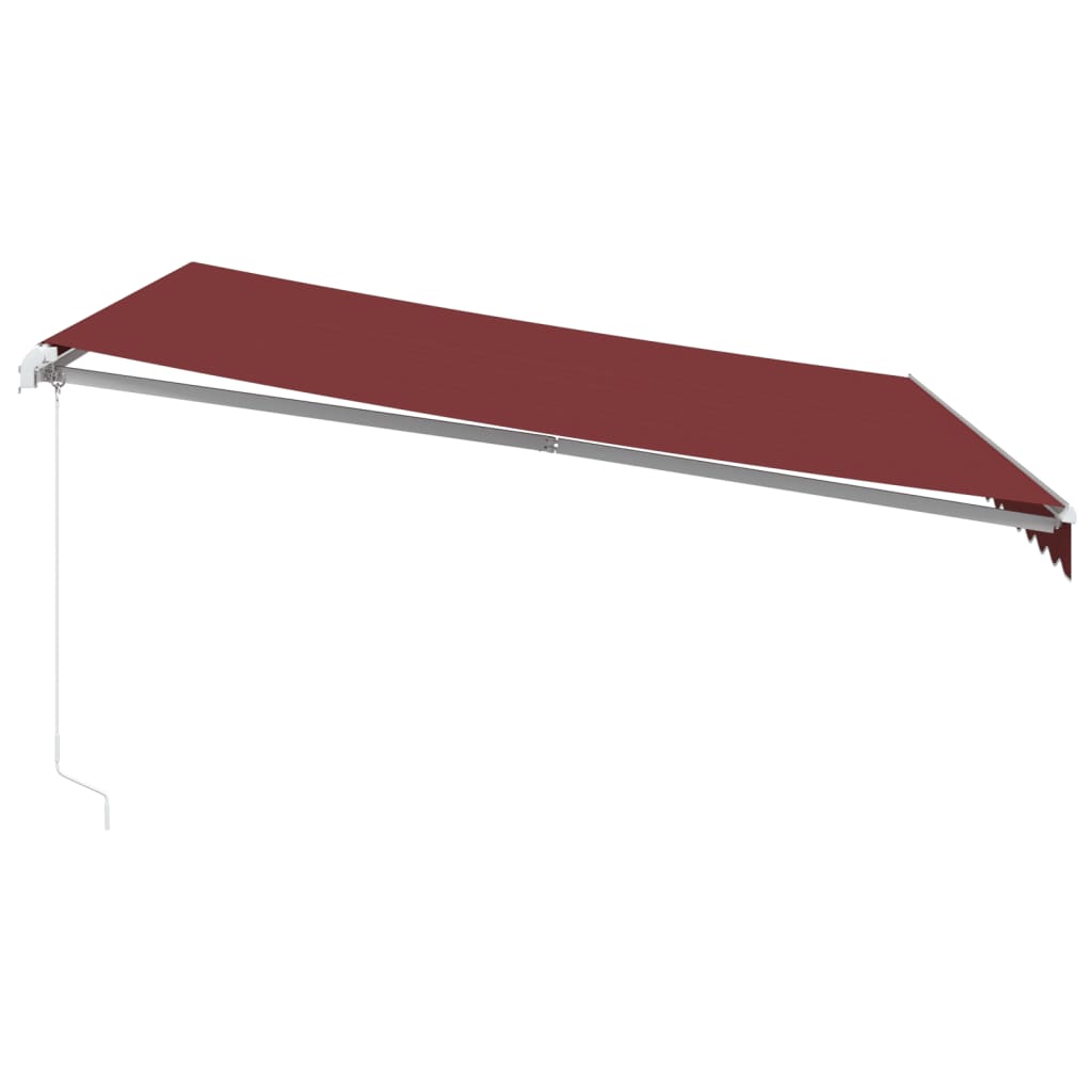vidaXL Markise Manuell Weinrot 400x350 cm