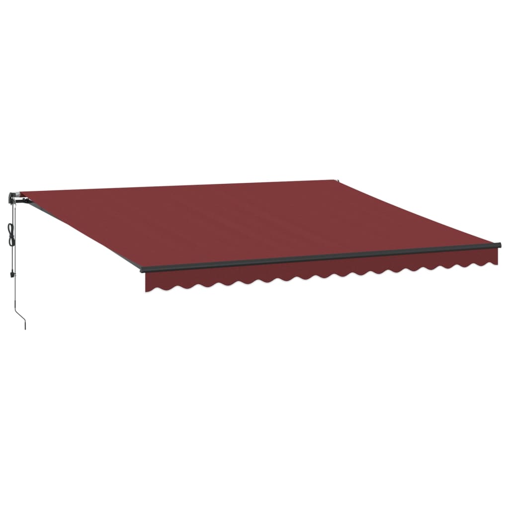 vidaXL Markise Automatisch Burgunderrot 450x350 cm