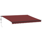 vidaXL Markise Automatisch Burgunderrot 450x350 cm