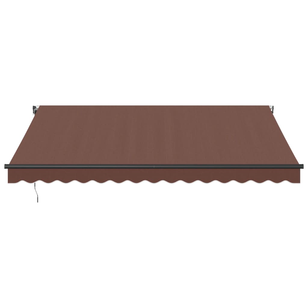 vidaXL Markise Automatisch mit LEDs Braun 400x350 cm