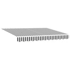 vidaXL Markise mit LED-Beleuchtung Manuell Anthrazit & Weiß 300x250 cm