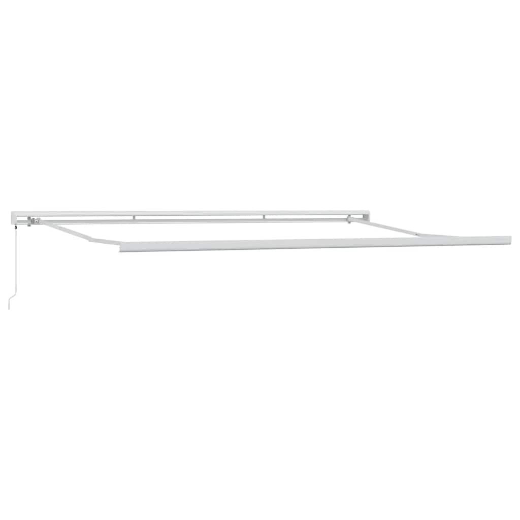 vidaXL Markise Einziehbar Anthrazit und Weiß 4,5x3 m Stoff Aluminium