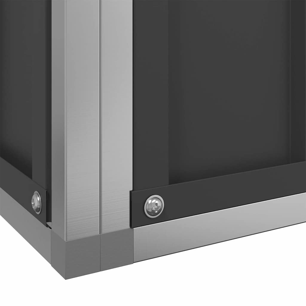 vidaXL Voliere mit Erweiterung Silber 416 x 203 x 216 cm Stahl