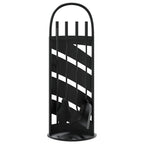 vidaXL 5-tlg. Kaminwerkzeug-Set 23x15x66 cm Stahl