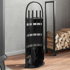 vidaXL 5-teiliges Kaminbesteck-Set 23 x 15 x 66 cm Stahl