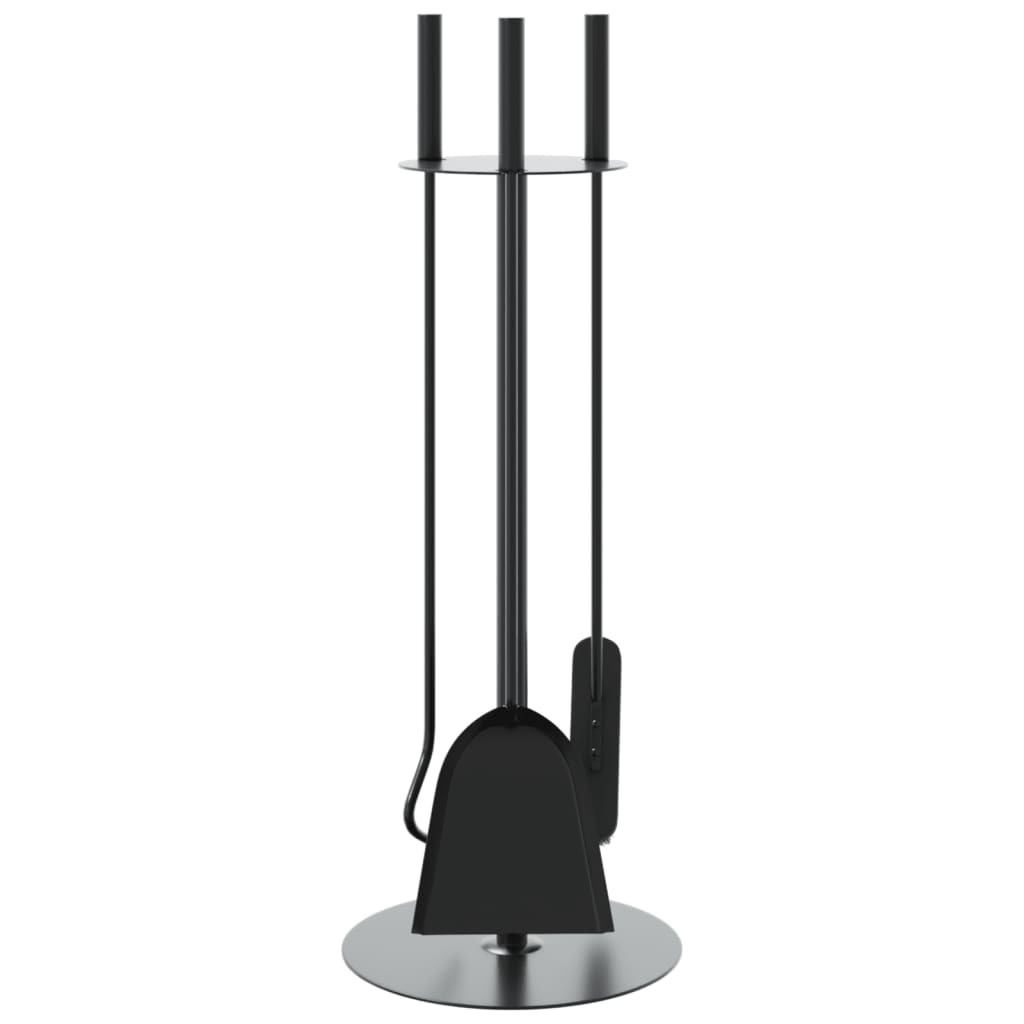 vidaXL 4-teiliges Kaminbesteck-Set 22 x 59 cm Stahl