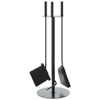 vidaXL 4-teiliges Kaminbesteck-Set 22 x 59 cm Stahl
