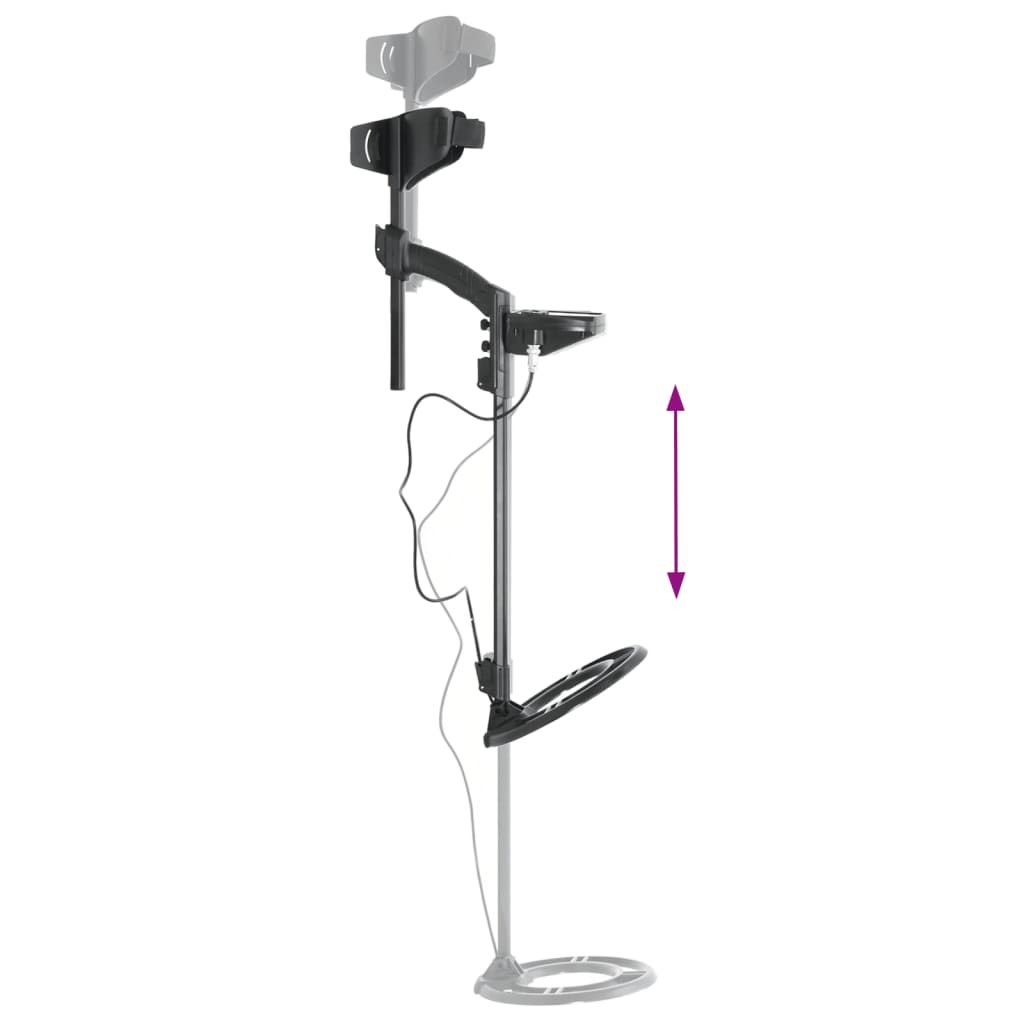 vidaXL Metalldetektor 24 cm Suchtiefe mit LCD-Display