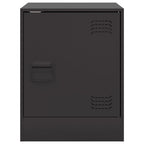 vidaXL Nachttische 2 Stk. Schwarz 34,5x39x44 cm Stahl