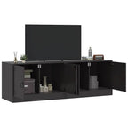 vidaXL TV-Schränke 2 Stk. Schwarz 67x39x44 cm Stahl