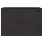 vidaXL TV-Schränke 2 Stk. Schwarz 67x39x44 cm Stahl