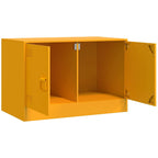 vidaXL TV-Schränke 2 Stk. Senfgelb 67x39x44 cm Stahl