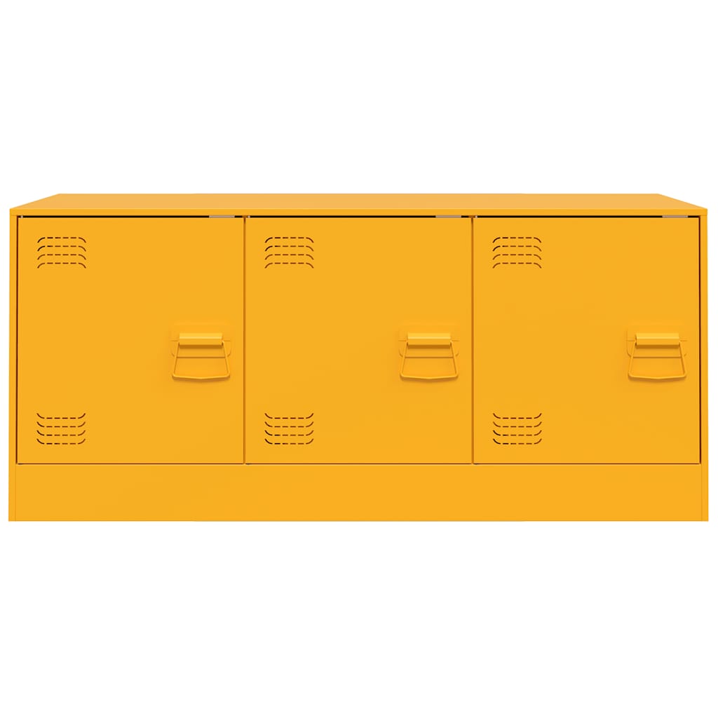 vidaXL TV-Schrank Senfgelb 99x39x44 cm Stahl