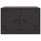 vidaXL Couchtisch Schwarz 67x50x44 cm Stahl