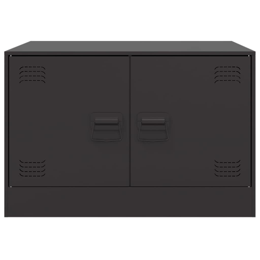 vidaXL Couchtisch Schwarz 67x50x44 cm Stahl