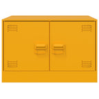 vidaXL Couchtisch Senfgelb 67x50x44 cm Stahl