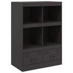 vidaXL Highboard Schwarz 67x39x95 cm Stahl