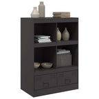 vidaXL Highboard Schwarz 67x39x95 cm Stahl