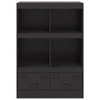 vidaXL Highboard Schwarz 67x39x95 cm Stahl