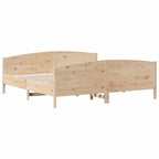 vidaXL Massivholzbett ohne Matratze 200x200 cm Kiefer