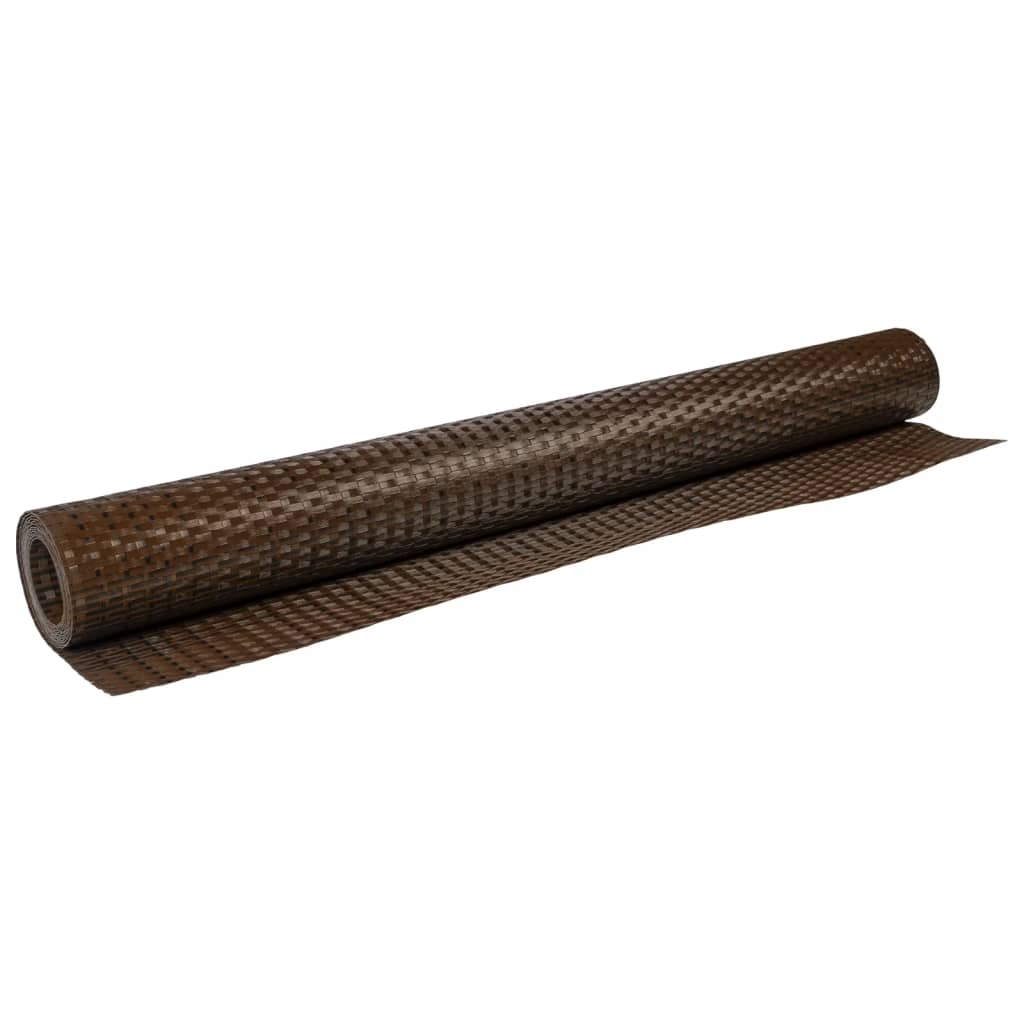 vidaXL Balkon-Sichtschutz Braun und Schwarz 300x80 cm Poly Rattan