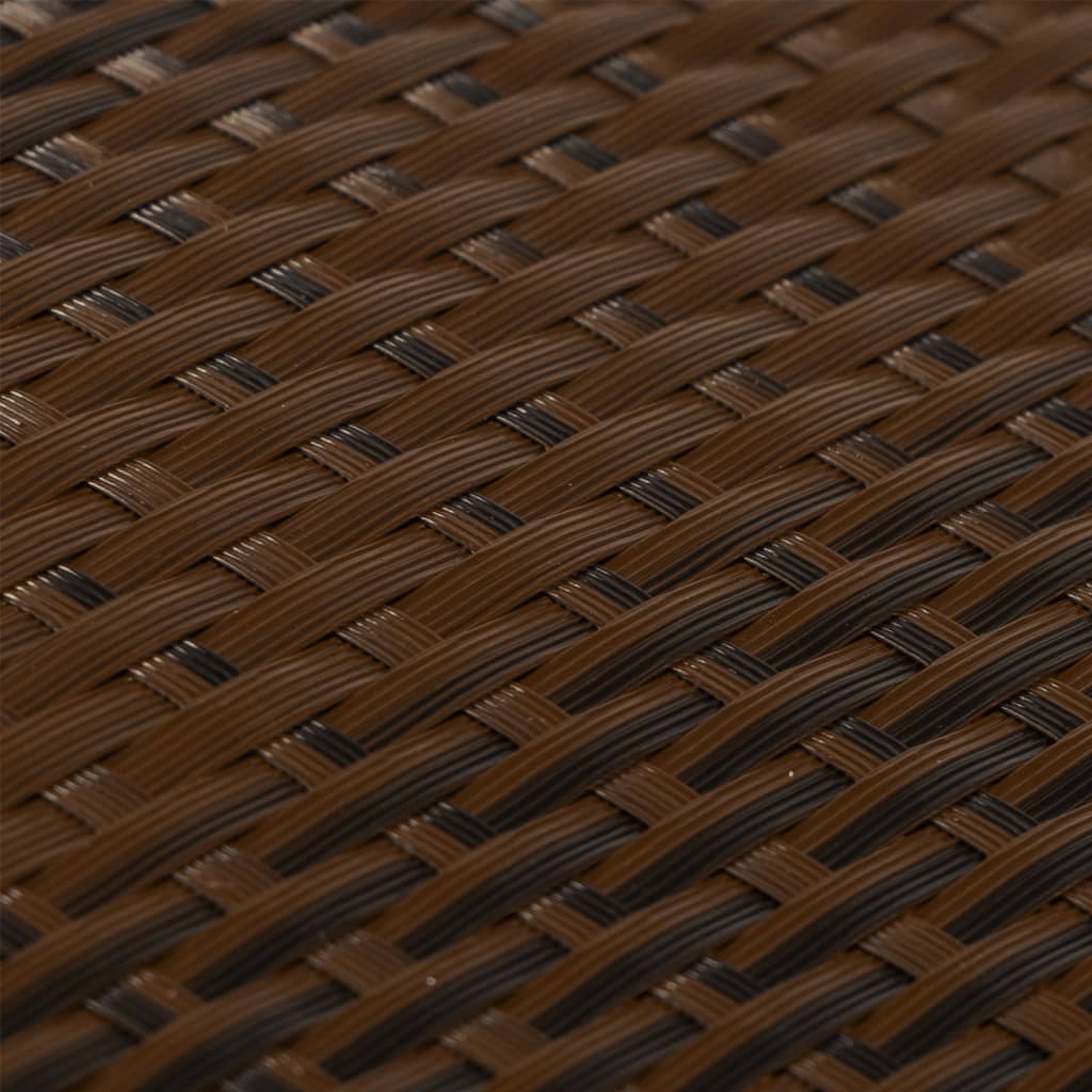 vidaXL Balkon-Sichtschutz Braun und Schwarz 300x80 cm Poly Rattan