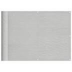 vidaXL Balkon-Sichtschutz Hellgrau 75x300 cm 100 % Polyester-Oxford