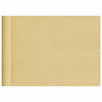 vidaXL Balkonsichtschutz Sandfarben 75x300 cm 100 % Polyester-Oxford