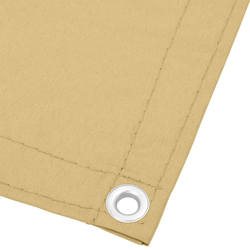vidaXL Balkonsichtschutz Sandfarben 75x300 cm 100 % Polyester-Oxford