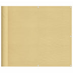 vidaXL Balkon-Sichtschutz Sandfarben 90x400 cm 100% Polyester-Oxford