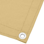 vidaXL Balkon-Sichtschutz Sandfarben 90x400 cm 100% Polyester-Oxford