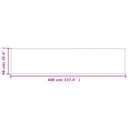 vidaXL Balkon-Sichtschutz Sandfarben 90x400 cm 100% Polyester-Oxford