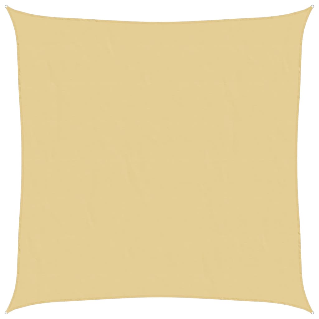 vidaXL Sonnensegel Sandfarbe 2x2 m 100% Polyester Oxford