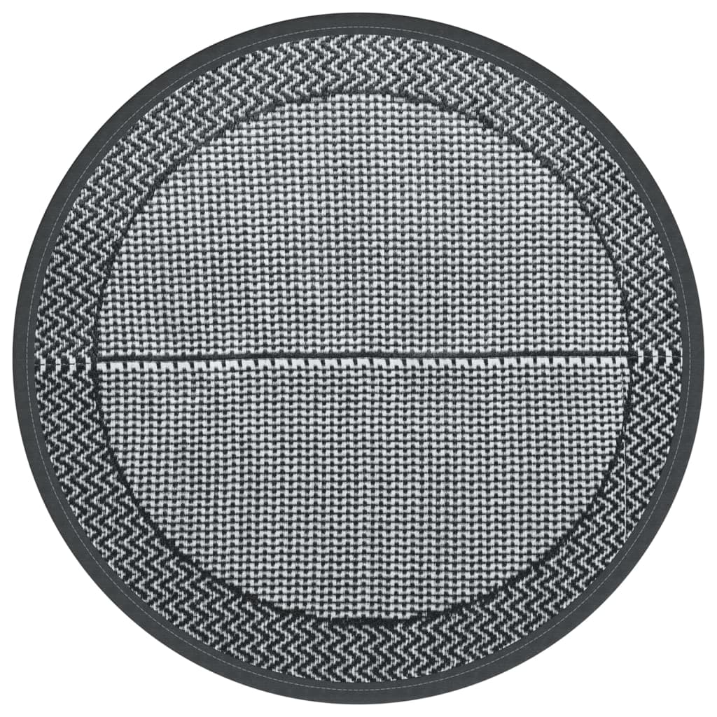 vidaXL Outdoor-Teppich ARAKIL Grau Ø160 cm PP