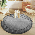 vidaXL Outdoor-Teppich ARAKIL Grau Ø160 cm PP