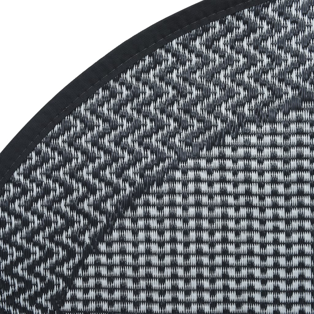 vidaXL Outdoor-Teppich ARAKIL Grau Ø160 cm PP
