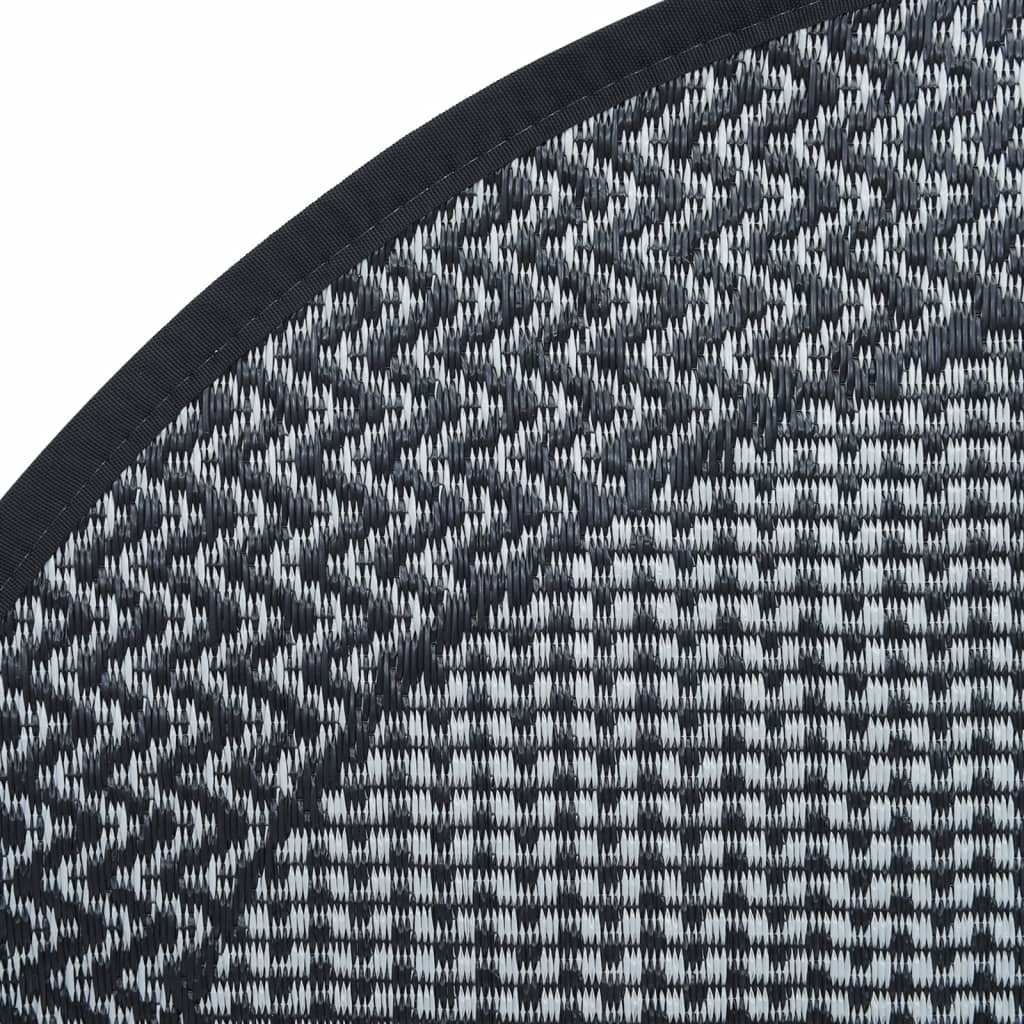 vidaXL Outdoor-Teppich ARAKIL Grau Ø200 cm PP