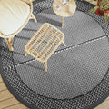 vidaXL Outdoor-Teppich ARAKIL Grau Ø200 cm PP