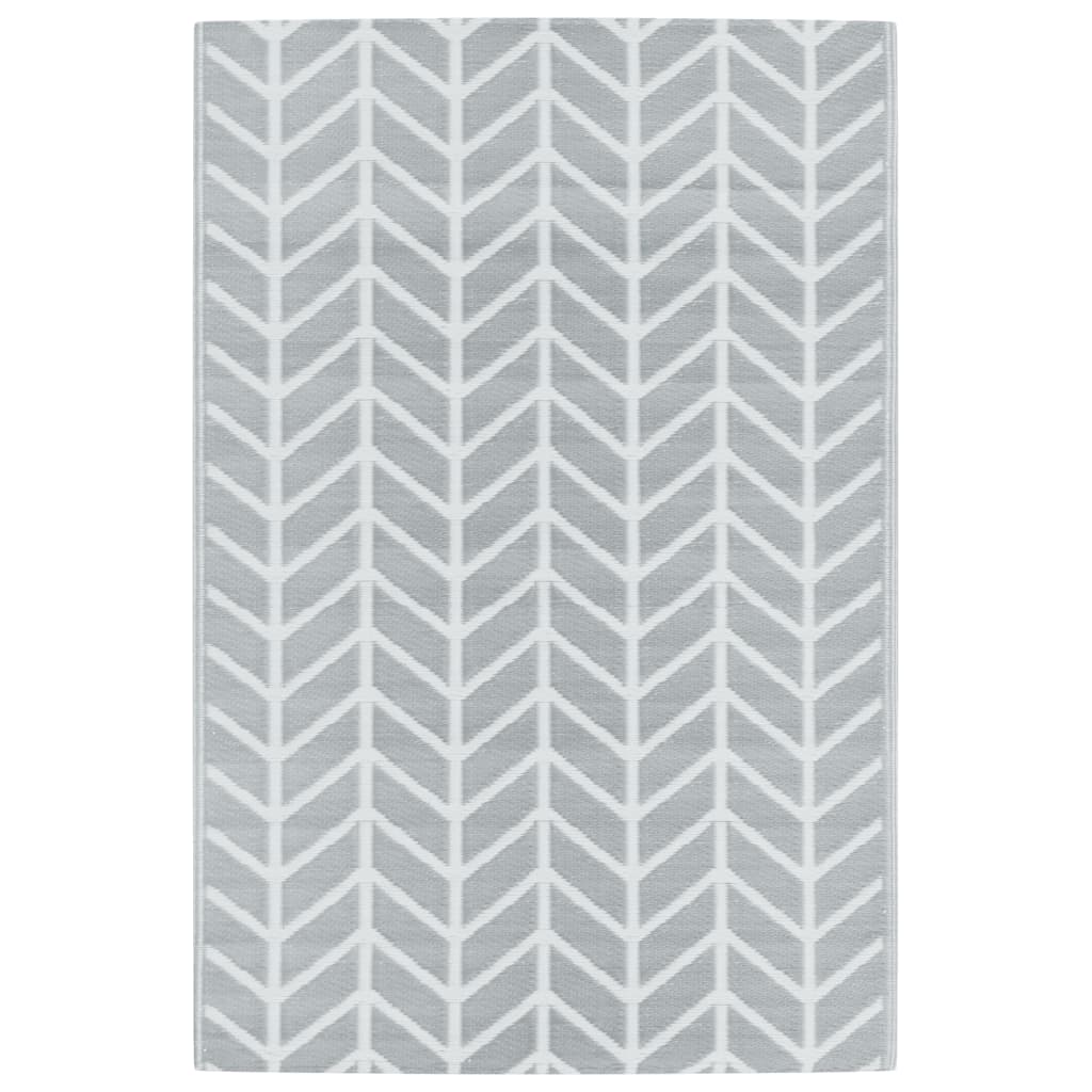 vidaXL Outdoor-Teppich ARAKIL Grau 120x180 cm PP