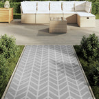 vidaXL Outdoor-Teppich ARAKIL Grau 120x180 cm PP