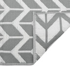 vidaXL Outdoor-Teppich ARAKIL Grau 120x180 cm PP
