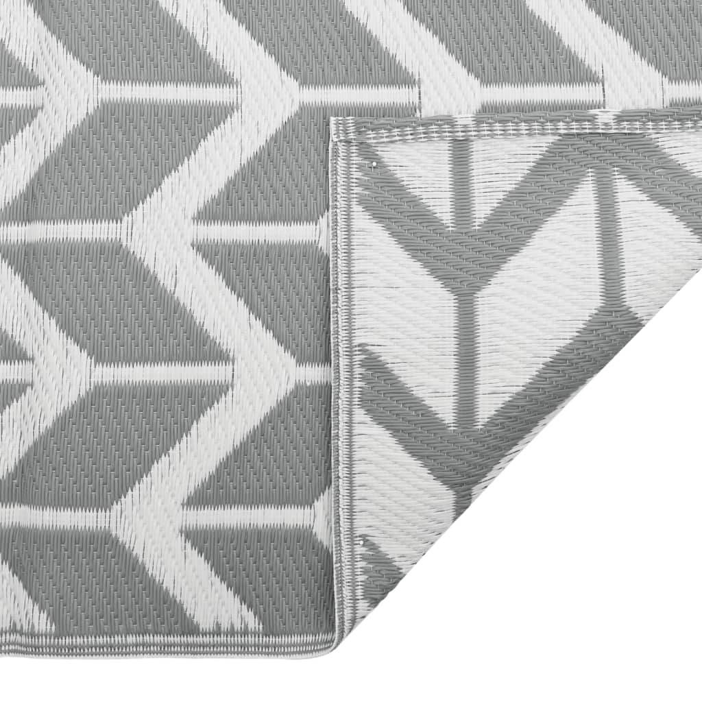 vidaXL Outdoor-Teppich ARAKIL Grau 120x180 cm PP