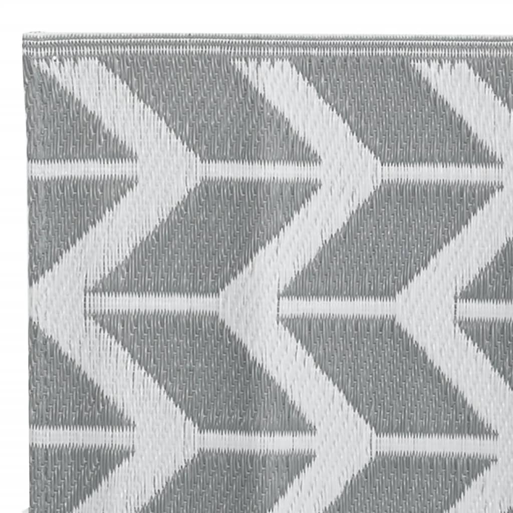 vidaXL Outdoor-Teppich ARAKIL Grau 120x180 cm PP