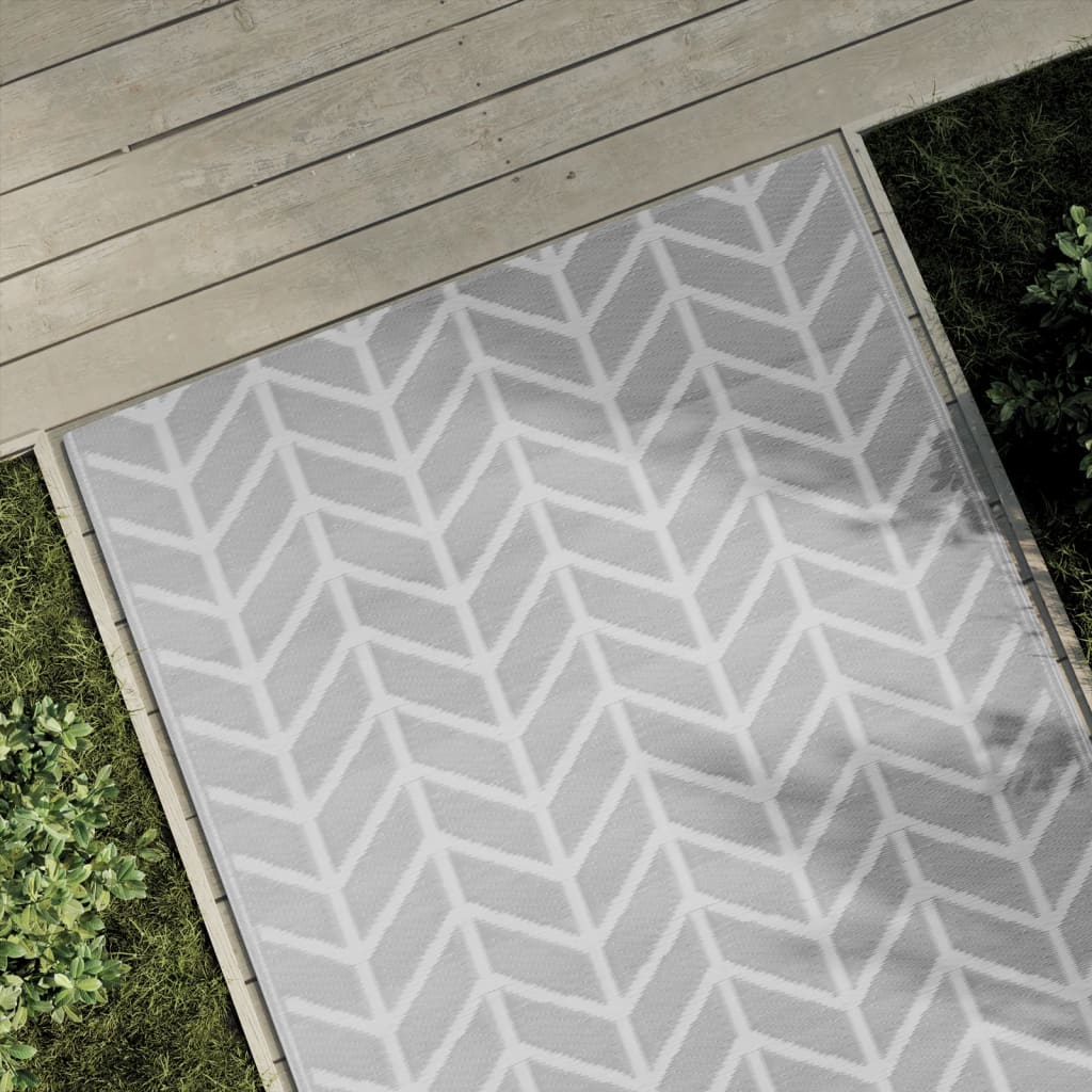 vidaXL Outdoor-Teppich ARAKIL Grau 120x180 cm PP