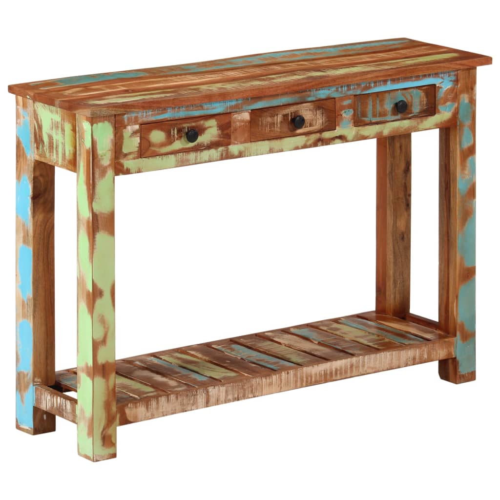 vidaXL Konsolentisch 110x30x76 cm Altholz Massiv