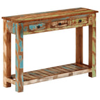 vidaXL Konsolentisch 110x30x76 cm Altholz Massiv