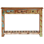 vidaXL Konsolentisch 110x30x76 cm Altholz Massiv