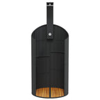 vidaXL Gartendusche Schwarz 100x100x241,5 cm Poly Rattan Akazienholz