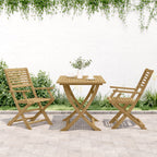 vidaXL Gartenstühle 2 Stk. Klappbar 54,5x61,5x86,5cm Massivholz Akazie